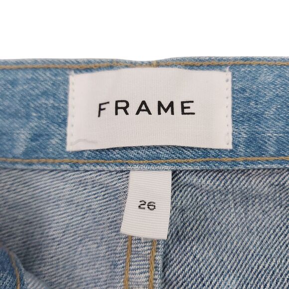 FRAME Le Original Bleached High Waist Jeans In Fresco Jeans Womens 26 Blue - Picture 11 of 12